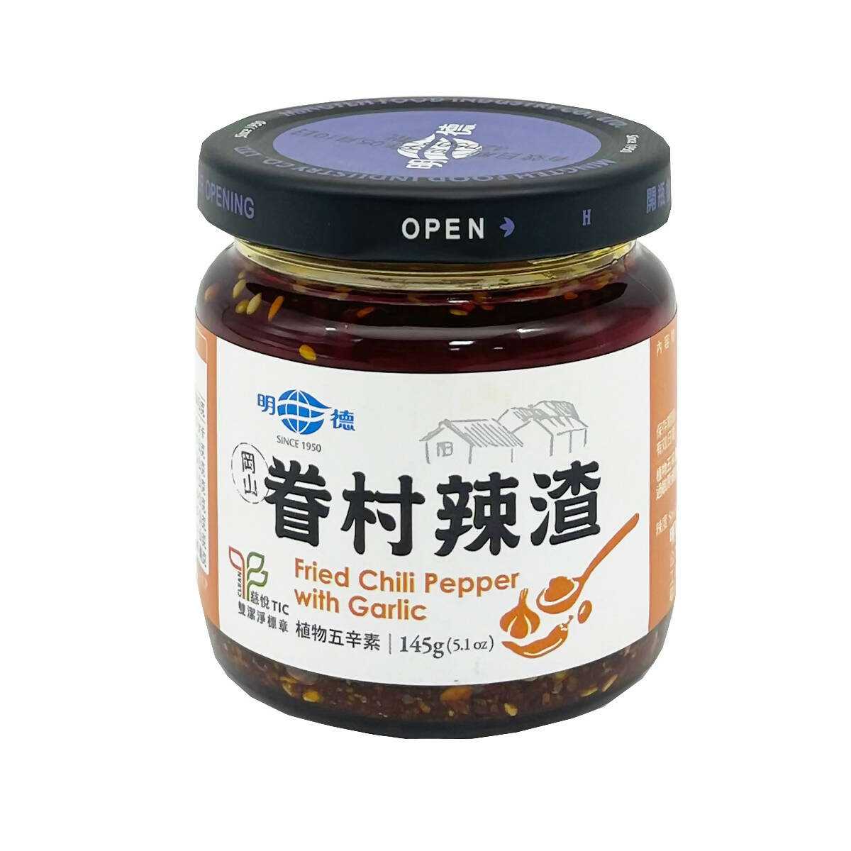 台灣【明德】MINGTEH 眷村辣渣(小辣) 145g ( 最佳賞味期 08/04/2025 )