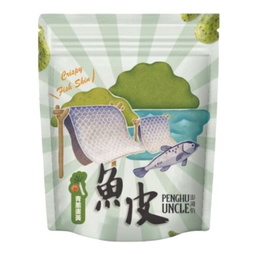 台灣【澎湖伯】魚皮 (青蔥蛋黃) 70g/包