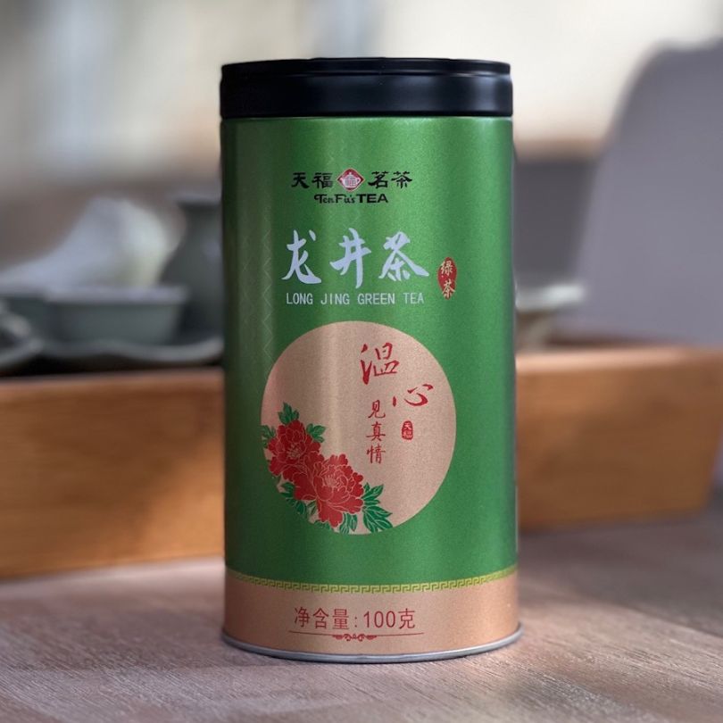 中國【天福茗茶】溫心見真情龍井 M7-100g/tin