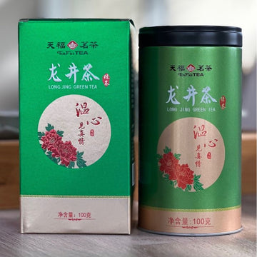 中國【天福茗茶】溫心見真情龍井 M7-100g/tin